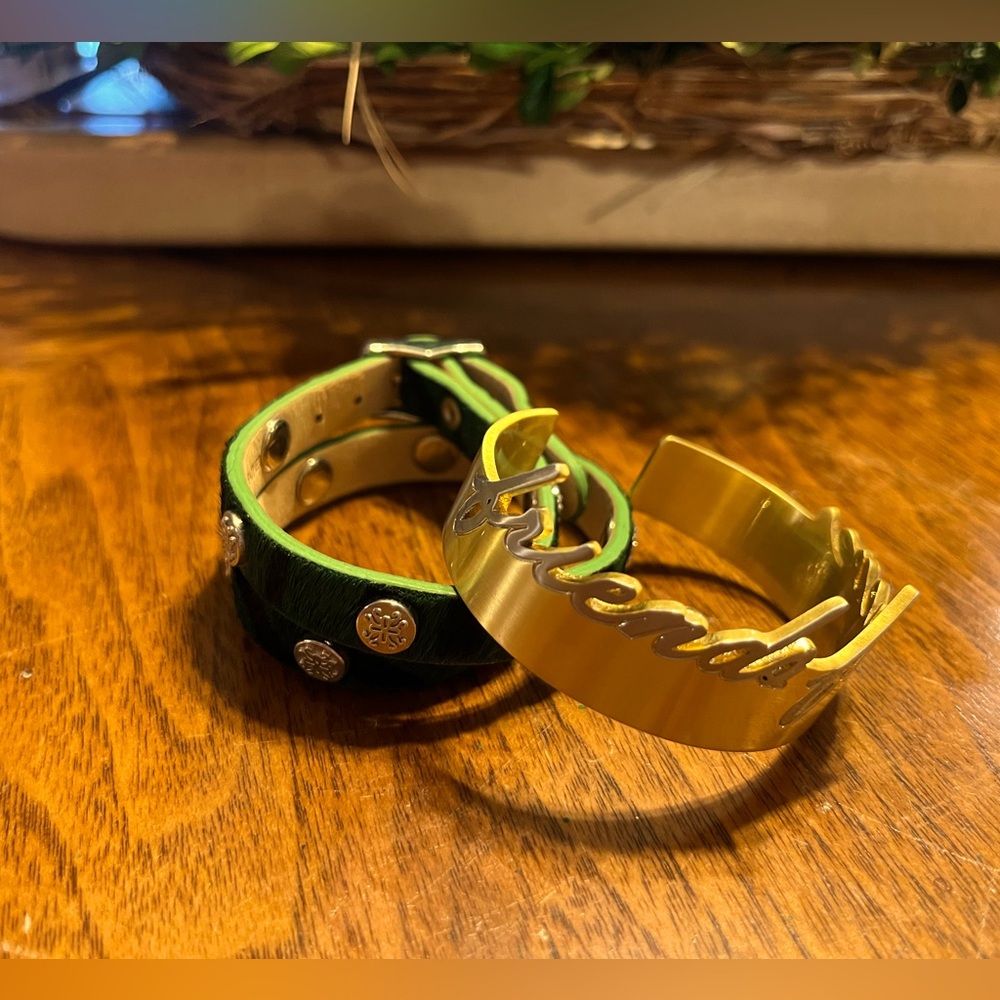 2 piece RUSTIC CUFF bracelets